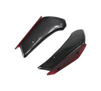 Carénage Avant Kit d'ailes Aérodynamiques Moto pour Kawasaki ZX10R ZX-10R 2011 - 2020, Aile De Carénage À Ailes Fixes(Carbon Look Red)
