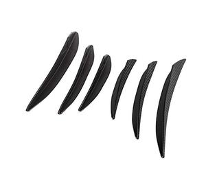 Carénage Avant Moto Ailettes Aérodynamiques Spoilers Latéraux Kit d'ailes Dynamiques Décoratives pour Vélo de Sport (Noir)