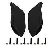 Carénage de déflecteur d'air de Pare-Brise d'aile latérale, déflecteur d'air d'aile latérale Gauche Droite, matériau ABS Haute résistance pour CVO FLHTCSE FLHTCSE2 FLHXSE FLHTCUSE (Noire)