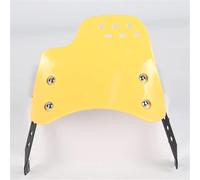 Carénage De Pare-Brise pour Moto pour Ducati Scrambler 400 800 2015-2023 2017 2018, Pare-Brise avec Support Déflecteur De Vent De Pare-Brise(Jaune)