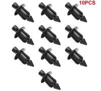 Carénage De Rivet Noir Pour Honda Yamaha Suzuki Kawasaki,Clips De Fixation,Panneau De Garniture De Carrosserie,Accessoires De Voiture,6mm - Type 10pcs