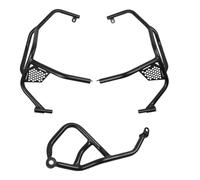 Carénage et châssis de Protection Barra Protectora De Bomba Agua Para Motocicleta, Barras Tanque Choque, Protector Parachoques Motor Para Desert X 2022-2024(Black Full Sets)