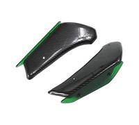 Carénage Kit d'ailes Aérodynamiques De Pièces Carénage Moto Aile À Ailes Fixes pour Kawasaki pour Ninja pour 650 H2 ZZR 1400 Aileron Fixe(Carbon P Green)