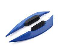 Carénage Kit d'ailes De Carénage Moto Déflecteur Latéral Spoiler Universel 1 Paire Aileron Fixe(Bleu)
