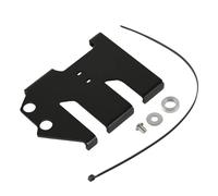 carénage latéral de Batteri Cache-batterie de moto en aluminium CNC, accessoires de protection pour Kawasaki KLR 650 KLR650 2008-2018 Couvercle(Black)