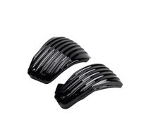 carénage latéral de Batteri Caches latéraux de batterie ABS pour moto, adaptés aux accessoires Harley Softail Street Bob Low Rider Heritage Couvercle(Black A Striped)