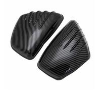 carénage latéral de Batteri Couvercles de batterie latéraux de carénage de moto à rayures pour Yamaha Virago XV 700 750 1000 1100 XV700 XV750 XV1000 XV1100 Couvercle(Carbon Black-2)