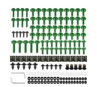 Carénage Moto Carrosserie Vis Clips De Fixation De Carénage De Moto pour Yamaha YZF R7 R6 R1M R3 R1 R1S R125 600R, Kits De Vis Et D'écrous pour Pare-Brise Boulon Pare-Brise(Vert)