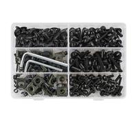 Carénage Moto Carrosserie Vis Kit De Fixations De Carénage pour Aprilia RS 125 250 4 RS50 RST1000 RSV Mille R, Vis, Boulons, Écrous, Pièces De Fixation De Pare-Brise Boulon Pare-Brise(Noir)