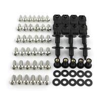 Carénage Moto Carrosserie Vis Kit De Fixations De Carénage pour Aprilia RSV4 1000 2015 2016 2017 2018, Vis, Boulons Et Écrous De Fixation De Pare-Brise Boulon Pare-Brise(Argent)