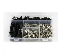Carénage Moto Carrosserie Vis Kit De Fixations De Carénage pour Pare-Brise De Moto pour Yamaha YZF-R3 YZF-R25 2015-2019, Vis, Boulons Et Écrous Boulon Pare-Brise(Argent)