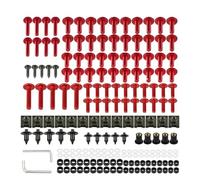 Carénage Moto Carrosserie Vis Kit De Fixations De Carénage pour Piaggio Beverly Sport Touring 350 BV Tourer BV350 (ABS) - Vis, Écrous Et Boulons De Pare-Brise Boulon Pare-Brise(Rouge)