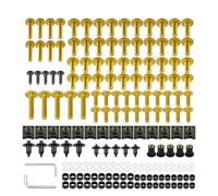 Carénage Moto Carrosserie Vis Kit De Fixations De Carénage pour Piaggio Beverly Sport Touring 350 BV Tourer BV350 (ABS) - Vis, Écrous Et Boulons De Pare-Brise Boulon Pare-Brise(Or)