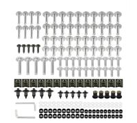 Carénage Moto Écrous Vis Clips Kit De Fixations De Carénage pour Moto pour Piaggio MP3 400 500 Business LT (ABS) ASR, Vis, Écrous Et Fixations De Pare-Brise Visserie(Argent)