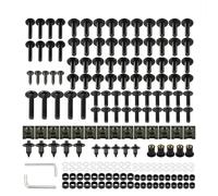 Carénage Moto Écrous Vis Clips Kit De Fixations De Carénage pour Moto pour Piaggio MP3 400 500 Business LT (ABS) ASR, Vis, Écrous Et Fixations De Pare-Brise Visserie(Noir)