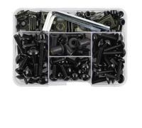 Carénage Moto Écrous Vis Clips Kit De Fixations De Carénage pour Moto pour XLV 600 650 700 TRANSALP, Vis, Boulons Et Écrous Visserie(Noir)