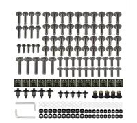 Carénage Moto Écrous Vis Clips Kit De Fixations De Carénage pour Pare-Brise De Moto pour Yamaha YZF R7 R6 R1M R3 R1 R1S R125 600R Boulons Et Écrous pour Pare-Brise Visserie(Titane)