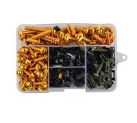 Carénage Moto Écrous Vis Clips Kit De Vis, Boulons Et Écrous pour Carénage De Moto pour Aprilia RSV4 RS660 RS125 RS250 RS 660 125 V4 250, Clips Fixation pour Pare-Brise. Visserie(Or)