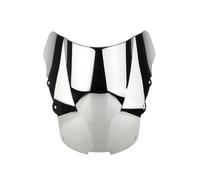 Carénage Pare Brise Pour CBR1100XX pour CBR 1000XX 1996-2002 2003 2004 2005 pare brise moto pare brise Double bulle déflecteur d'air ABS Déflecteur Bulle(Silver)