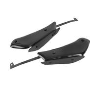 CaréNage pour pour RSV4 RF RR 2015-2020 Moto Côté Bas Force Spoiler Avant Winglet Downforce Carénage Aérodynamique Aile Fixe Aileron De Moto(Bright Black-Black)