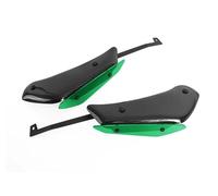 CaréNage pour pour RSV4 RF RR 2015-2020 Moto Côté Bas Force Spoiler Avant Winglet Downforce Carénage Aérodynamique Aile Fixe Aileron De Moto(Carbon Look-Green)