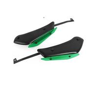CaréNage pour pour RSV4 RF RR 2015-2020 Moto Côté Bas Force Spoiler Avant Winglet Downforce Carénage Aérodynamique Aile Fixe Aileron De Moto(Matte Black-Green)