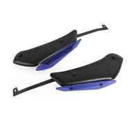 CaréNage pour pour RSV4 RF RR 2015-2020 Moto Côté Bas Force Spoiler Avant Winglet Downforce Carénage Aérodynamique Aile Fixe Aileron De Moto(Matte Black- Blue)