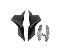 Carénage Spoiler Avant Moto pour CBR650R 2019-2023 Couvercle De Garniture Becquet Phare Avant Moto Aile Latérale Capot(Le Noir)
