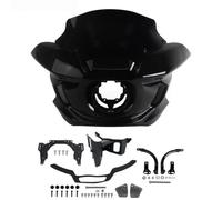 Carénages de phares pour Moto pour Harley FXLRS 2022 - 2025 | 11/13", avec support, kit de capot de pare-brise de carénage ST(11in Dark Grey)