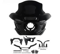 Carénages de phares pour Moto pour Harley FXLRS 2022 - 2025 | 11/13", avec support, kit de capot de pare-brise de carénage ST(13in Dark Grey)