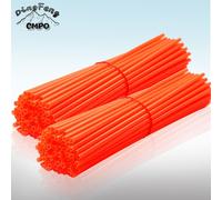 Carénages De Rayons De Jante De Roue De Moto Tout-Terrain,Couvertures De Peaux De Moto,Motocross Universel,Ktm,Honda,Yamaha,Kawasaki,Vélo D343 - Type 72pcs Orange
