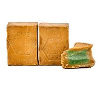 Carenesse Original Savon "d'Alep" 2 x 200 g, 55% d'huile de laurier et 45% d'huile d'olive, savon naturel fabriqué à la main selon la tradition et la longue maturation