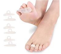 CAREOR 6 pièces Marteau Toe Coussin - Marteau orteil Correcteur de Coussinets en gel et lisseur Pour Bouclés, Courbé, Griffe et Maillet Orteil Relief - Support de gel Gauche et Droit Crest Coussin