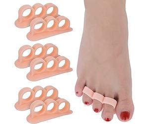 CAREOR 6 Pièces Marteau Toe Coussin - Marteau Orteil Correcteur de Coussinets en gel Et lisseur Pour Bouclés, Courbé, Griffe et Maillet Orteil Relief - Support de gel Gauche et Droit Crest Coussin