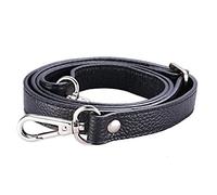 CAREOR de Remplacement Bandoulière Réglable en Cuir avec Crochets Pivotants en Métal pour Sac à Bandoulière Sacoche Sac à Bandoulière Sac à Bandoulière Sac à Main Qui -2 cm Largeur Silver Buckle