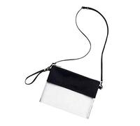 CAREOR Sac Fourre-tout Transparent - Sac Bandoulière Ajustable, Approuvé NFL Sac en Vinyle Transparent Sac Bandoulière Gameday avec Fermeture à Glissière Pour les Jeux de Sport au Travail