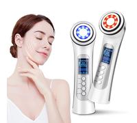 CARER BEAUTY Appareil Anti Rides Visage Appareil, 4 en 1 Dispositif de Beauté RF avec EMS Photothérapie Vibration Anti-rides et Anti-âge Soins du Visage pour les Femmes