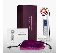 CARER BEAUTY Appareil de Massage du Visage Radiofréquence 5 en 1 avec LED Thérapie RF EMS Vibration Fonction Ionique Anti Âge Anti Rides Nettoyage du Visage Soin Profond