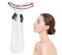 CARER BEAUTY Appareil de Massage Facial 4-en-1 RF EMS LED avec Vibration, Anti-Âge pour Visage et Cou, Lifting et Raffermissement de la Peau