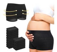 CARER BEAUTY Postpartum Panties for Women Slips, Noir, XXL (Lot de 15) Femme
