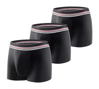 Carer Lot de 3 Boxers pour Incontinence, Boxers Lavables et Légers avec Coussinet Absorbant de 80 ML Caleçons d'Incontinence Conçus pour l'Incontinence Légère Noir Taille 3XL
