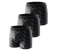 Carer Lot de 3 Boxers pour Incontinence Masculine, Respirants et à la Mode, Coussinet Absorbant de 80 ml pour les Fuites Légères d'Urine Noir Taille 3XL