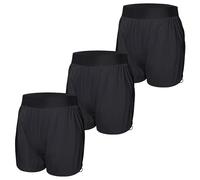 Carer Lot de 3 Culottes de Protection Incontinence Imperméables Adulte Style Boxer Couvre-Couche Silencieuses Anti-Fuite Lavables Ouvertures de Jambes Réglables Culotte Plastique Unisexe Noir M