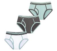 Carer Lot de 3 Slips d’Incontinence Garçon 60 ml Absorption Sous-vêtements en Coton Doux pour Légère Incontinence Réutilisables