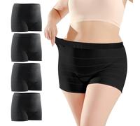 Carer Lot de 4 Culottes Jetables Maternité Respirant et Extensibles Coupe Haute Sous-vêtements pour Grossesse Post-Partum et Césarienne