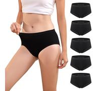 Carer Lot de 5 Culottes Menstruelles Lavables et Imperméables pour Femme - Protection Confortable Pendant les Règles Taille XL