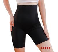 Carer Shorts de Sport Menstruels 50 ML avec Fonction Culotte Absorbante Taille Haute Grande Élasticité sous-vêtements Post-Partum Idéal pour Sport Menstruel Yoga Course Fitness Taille L