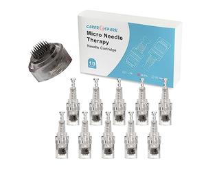 CARER SPARK Microneedle - 10 x 36 - Longueur d'aiguille réglable 0,25 mm - 2 mm - Micro noble - Connecteur de rechange - Tête filetée