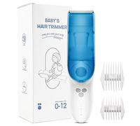CARER SPARK Tondeuse à cheveux pour bébé, silencieuse, adsorption sous vide, IPX7, étanche, rechargeable, avec 2 peignes de guidage, tondeuse à cheveux professionnelle sûre pour enfants