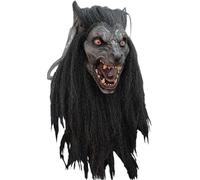 Caretas Rev Sa De Cv Black Moon Wolf Adult Latex Costume Mask